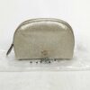 Coach Julienne Cosmetic Case 17 in Metallic Soft Gold Leather NWT