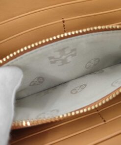 Tory Burch Kerrington Watercolor Botanical Continental Zip Wallet Ivory Floral - Image 10