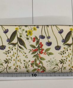 Tory Burch Kerrington Watercolor Botanical Continental Zip Wallet Ivory Floral - Image 2