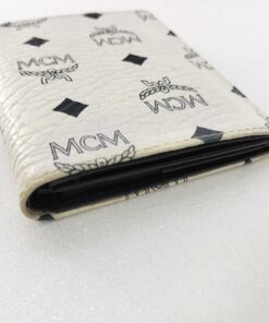 MCM Visetos Monogram Leather Pass Case Card Case Wallet - Image 3