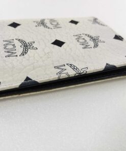 MCM Visetos Monogram Leather Pass Case Card Case Wallet - Image 6