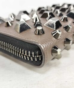 (Christian Louboutin Panettone Multi-Studded Zip-Around Wallet - Image 4