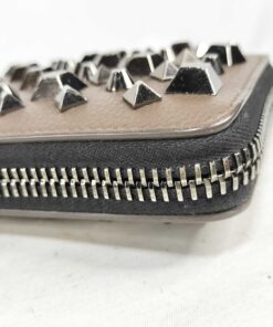 (Christian Louboutin Panettone Multi-Studded Zip-Around Wallet - Image 8