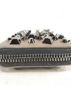 (Christian Louboutin Panettone Multi-Studded Zip-Around Wallet - Image 5