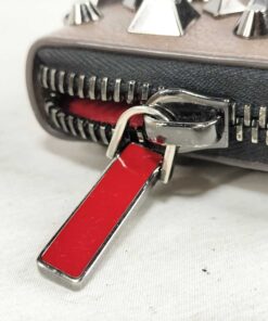 (Christian Louboutin Panettone Multi-Studded Zip-Around Wallet - Image 7