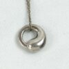 Tiffany & Co. Elsa Peretti Eternal Circle Pendant Necklace in solid .925 sterling silver