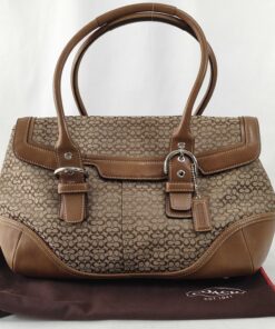 COACH Mini Signature 7080 Canvas Tote Bag
