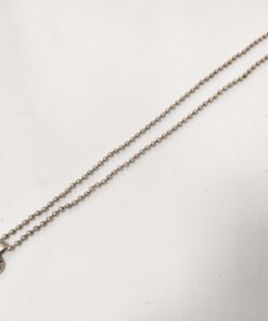 Alternative view of Tiffany & Co. Atlas Dog Tag Bar Pendant Necklace in solid .925 sterling silver
