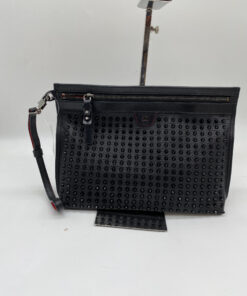 Christian Louboutin Kaloupouch / Citypouch Spiked Leather Clutch Bag