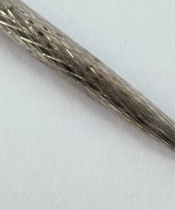 Tiffany & Co Sterling Silver Diamond Textured Twist Purse Ballpoint Pen - Image 9