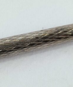 Tiffany & Co Sterling Silver Diamond Textured Twist Purse Ballpoint Pen - Image 8