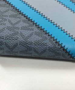 Michael Kors Cooper Grey Logo Stripe Stitched Pebbled Leather Billfold Wallet - Image 10