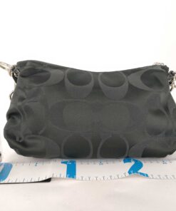 Alternative view of Coach Poppy Black Signature C Sateen Groovy Hobo Crossbody Bag 13833