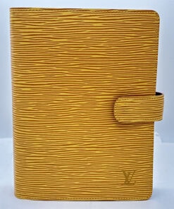 Louis Vuitton Tassili Yellow Epi Leather Agenda GM Large 6-Ring Planner Cover - Image 2