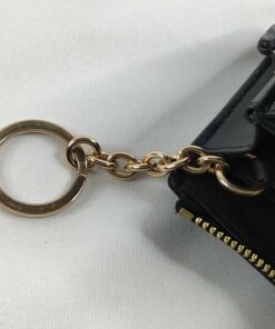 Coach Mini Skinny Id Case in Signature Canvas Brown Black Coin Wallet 88250 - Image 7