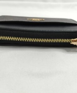 Coach Mini Skinny Id Case in Signature Canvas Brown Black Coin Wallet 88250 - Image 5