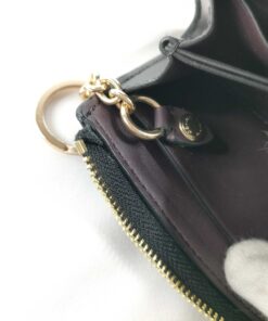 Coach Mini Skinny Id Case in Signature Canvas Brown Black Coin Wallet 88250 - Image 8