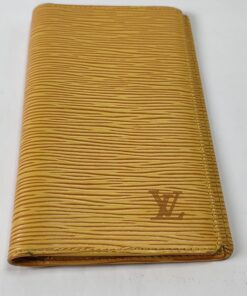 LOUIS VUITTON Yellow Epi Card Case / Pass Case / Business Card Holder