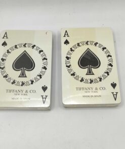 Tiffany and Co New York Playing Cards Double Deck Sealed Ace of Spades Luxury
