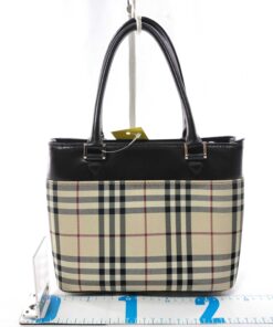 Alternative view of Burberry Nova Check Small Square Tote Bag
