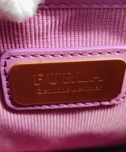 Furla Metropolis Rea Quilted Leather Crossbody Bag – Azalea Purple NWT - Image 9