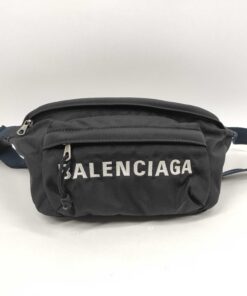 Balenciaga Wheel Bum Bag Embroidered Logo Crossbody Waist Pack