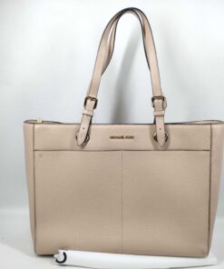 Michael Kors Jet Set Travel Large Commuter Leather Tote Bag Powder Blush NWT