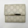 Gucci Sukey Guccissima Leather Compact Wallet Metal Bar - Off-White Ivory