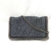 Stella McCartney Falabella Flap Crossbody Bag - Dark Navy Blue Denim Canvas