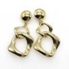 Yves Saint Laurent (YSL) Sculptural Double Drop Clip-On Earrings