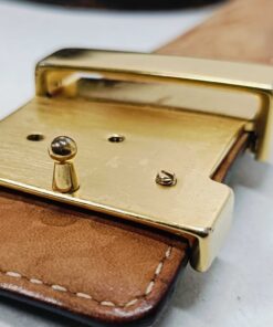 Louis Vuitton Monogram LV Initiales 40mm Belt Gold Buckle - AS-IS - Image 10