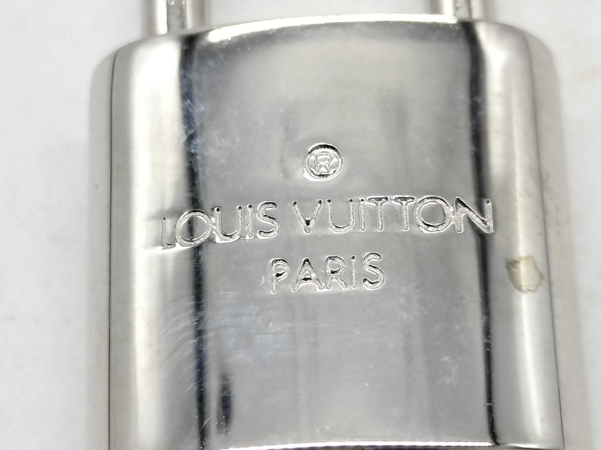 Louis Vuitton Silver-Tone Padlock & Key Set image 3