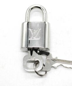 Louis Vuitton Silver-Tone Padlock & Key Set #311 Cadena Bag Accessory