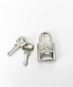 Louis Vuitton Silver-Tone Lock and 2 Keys Set No.433