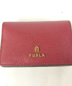 Furla Camelia Textured Leather Trifold Compact Wallet