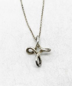 Tiffany & Co. Elsa Peretti Sterling Silver Infinity Cross Pendant Necklace