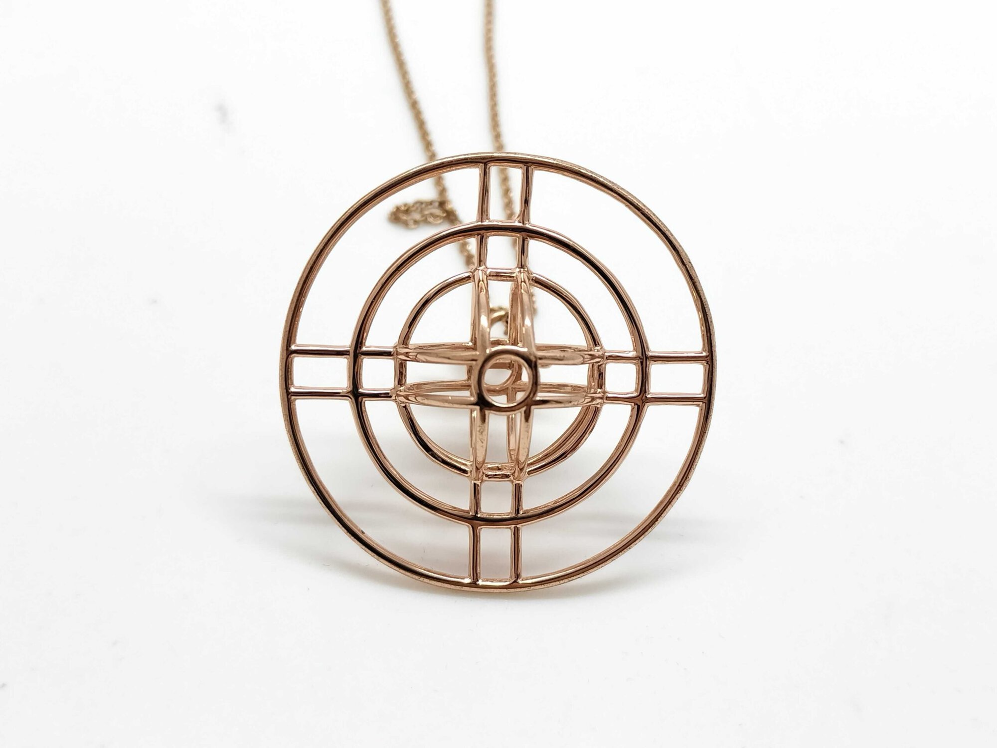 Vivienne Westwood Thin Lines Flat Orb Pendant Necklace image 2
