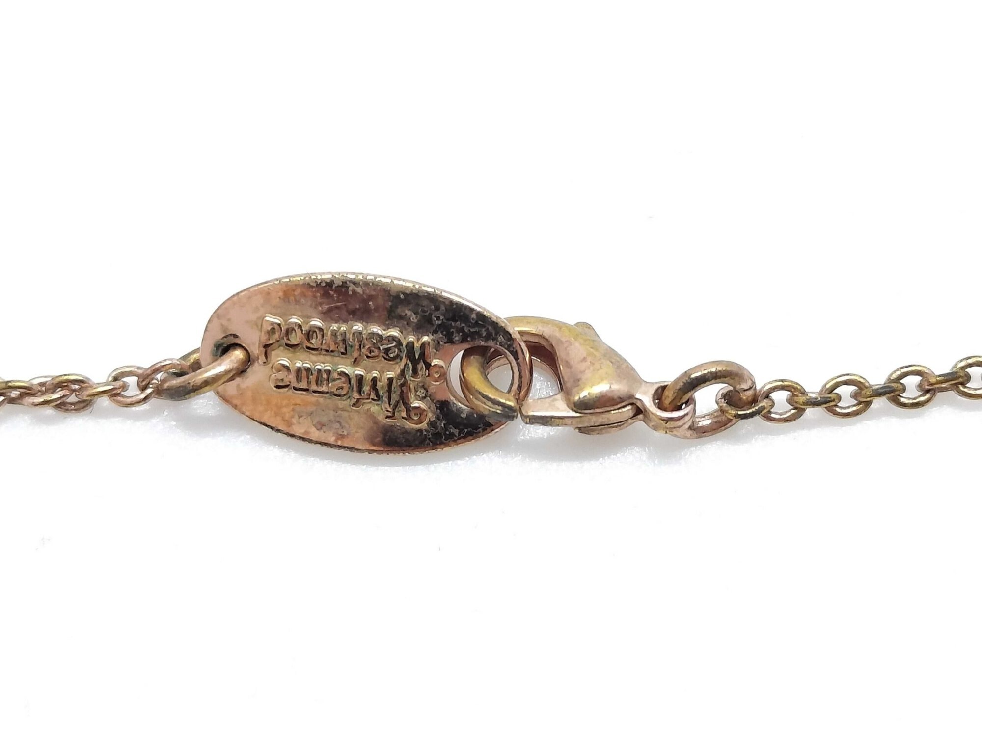 Vivienne Westwood Thin Lines Flat Orb Pendant Necklace image 4