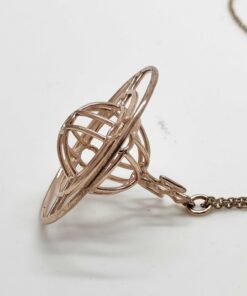 Vivienne Westwood Thin Lines Flat Orb Pendant Necklace - Image 3