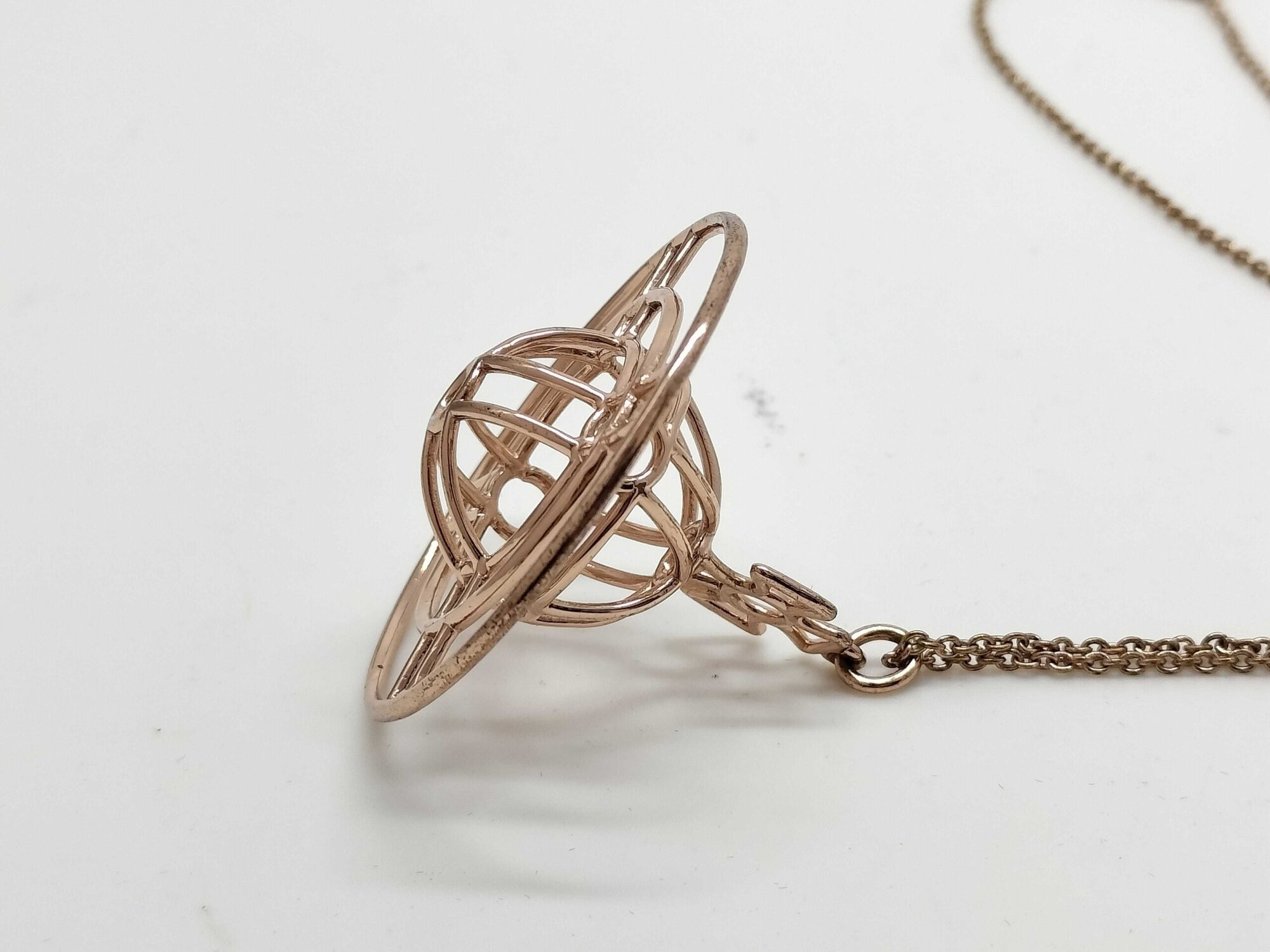 Vivienne Westwood Thin Lines Flat Orb Pendant Necklace image 3