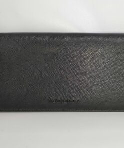 Burberry Embossed Saffiano Leather Continental Long Wallet