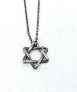 Tiffany & Co. Elsa Peretti Sterling Silver Star of David Pendant Necklace - Image 2