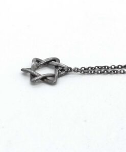 Tiffany & Co. Elsa Peretti Sterling Silver Star of David Pendant Necklace - Image 3