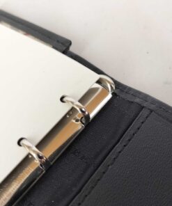 Burberry House Check Canvas and Leather Small Ring Agenda PM Cover - Image 4
