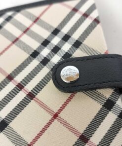 Burberry House Check Canvas and Leather Small Ring Agenda PM Cover - Image 8