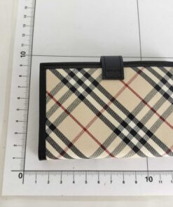 Burberry House Check Canvas and Leather Small Ring Agenda PM Cover - Image 9
