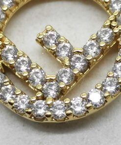 Fendi Crystal-Embellished "F Is Fendi" Chain Bracelet - Image 2
