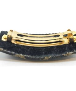 Fendi Zucca Canvas Large Barrette Hair Clip - Image 5