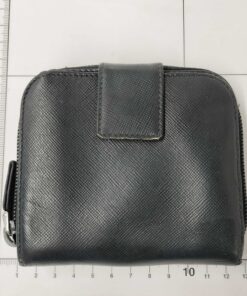 Alternative view of Prada Saffiano Leather Zip-Around Compact Coin Purse Wallet