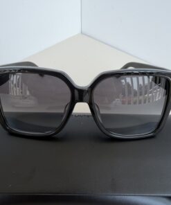 Alternative view of Saint Laurent Black Square Sunglasses SL M9/F 002 Grey Gradient Lens NWOT 56/15/145